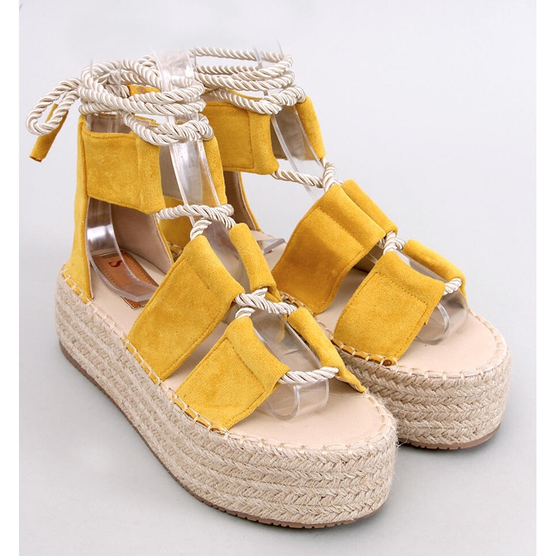 BM Rivera Sandali espadrillas gialli giallo 1