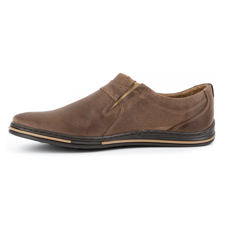 Polbut Scarpe Brogue da Uomo, Pelle 362 Marrone 1