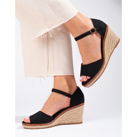 Sandali espadrillas beige con zeppa di Shelovet 2