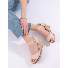 Comodi sandali con zeppa neri con espadrillas di Shelovet nero 2