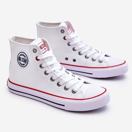 Sneakers alte classiche da donna Big Star T274026 Bianche bianco 1
