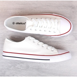Sneakers basse Atletico da uomo bianche bianca 2