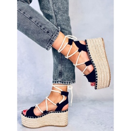 BM Espadrillas con zeppa Marge nere nero 2