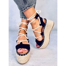BM Espadrillas con zeppa Marge nere nero 1