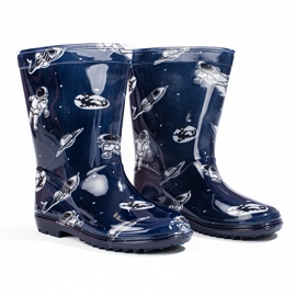 Galosce da ragazzo alto con la fantasia Shelovet blu navy 1