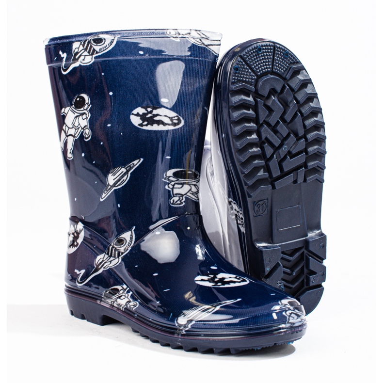 Galosce da ragazzo alto con la fantasia Shelovet blu navy 2