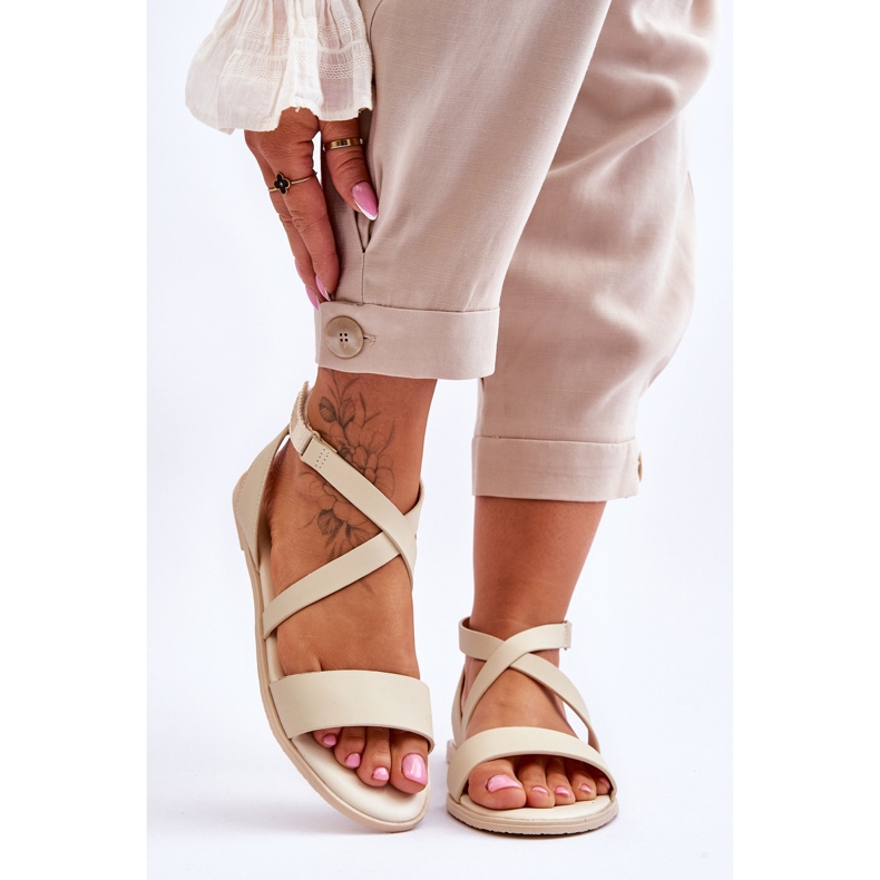 Sandali alla caviglia Big Star LL274A161 Beige 1