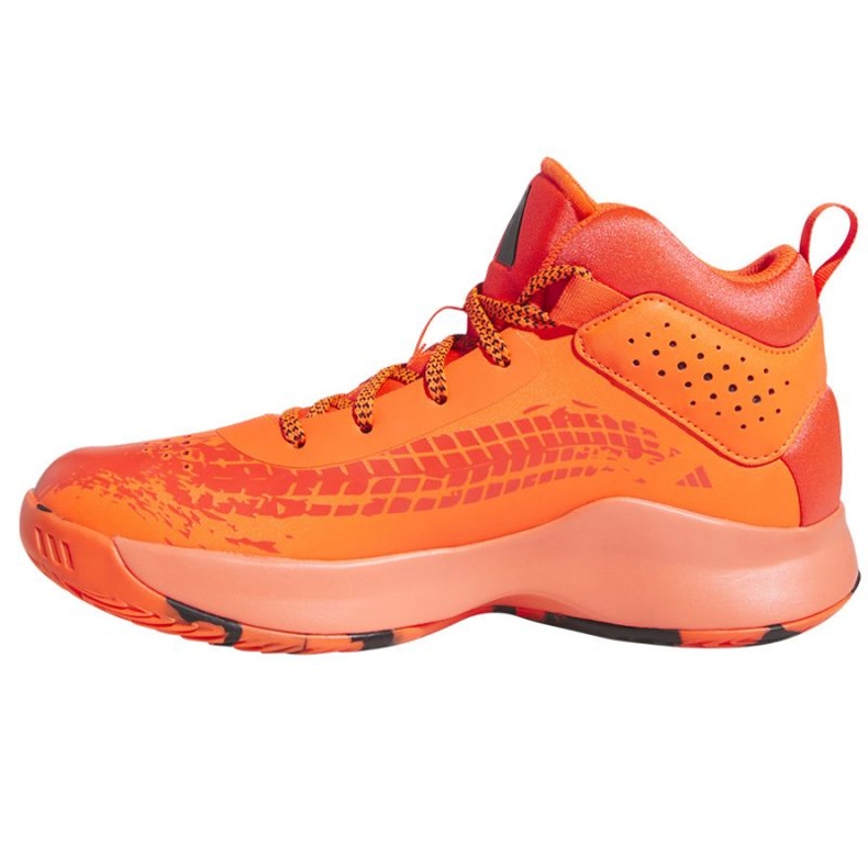 Scarpe da basket adidas Cross Em Up 5 K Wide Jr HQ8494 arancia arance e rossi 1