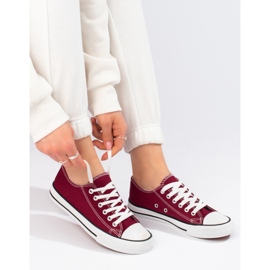J. Star Sneakers classiche bordeaux rosso 1