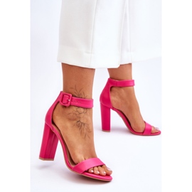 FB2 Sandali rosa Georgina sui talloni 2