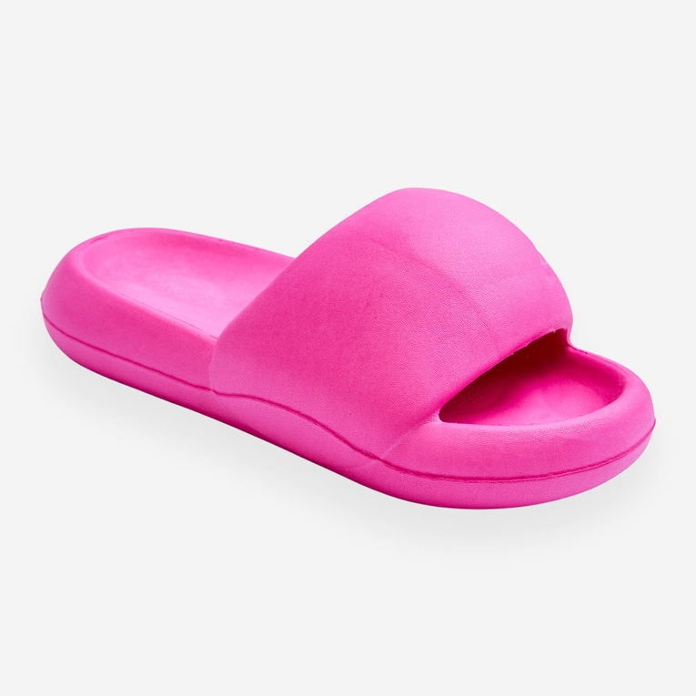 Ciabatte da donna con plateau in schiuma leggera fucsia Milton rosa 1