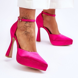 Décolleté alla moda con tacco alto Follia fucsia rosa 2
