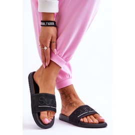 Pantofole Leggere Da Donna Con Scritta Merry Nera nero 2