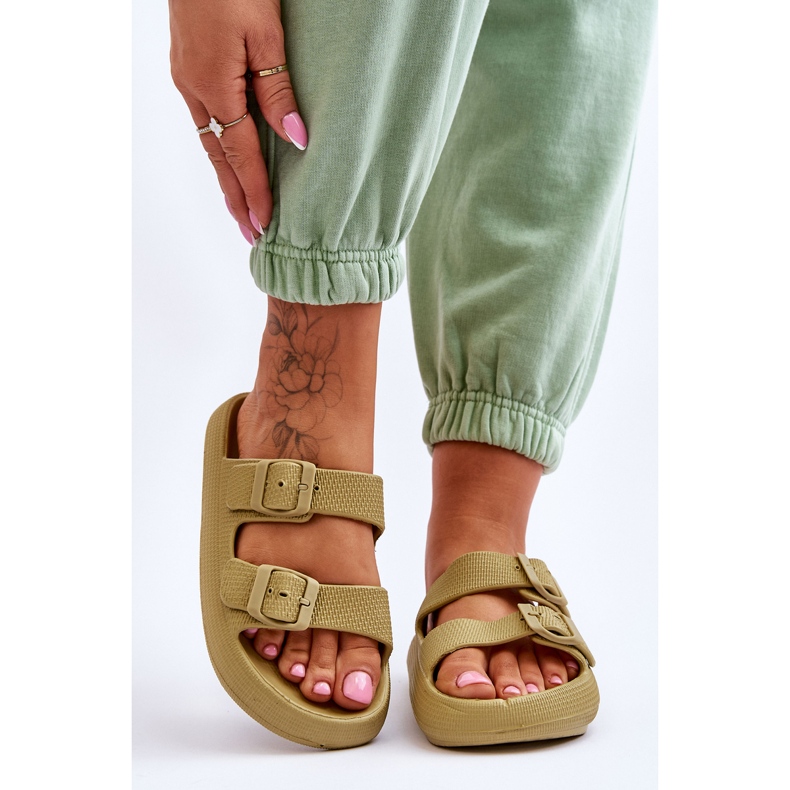 Ciabatte In Schiuma Leggera Da Donna Verde Cleve 1