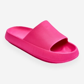 BM Infradito leggere alla moda su una massiccia suola ribelle fucsia rosa 1