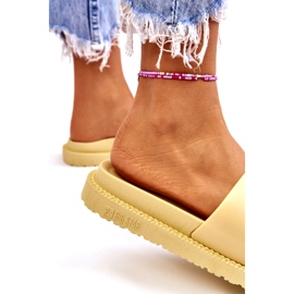 Pantofole da donna Big Star JJ274A305 gialle giallo 1