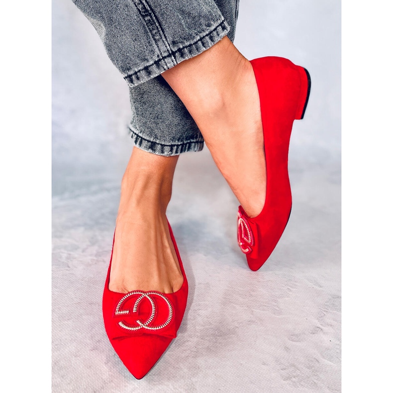 BM Ballerine naso rosso mandorla FM3107A Rosso 2