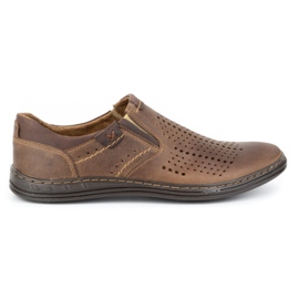 Polbut Scarpe brogue da uomo 401 Summer Brown marrone 1