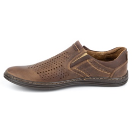 Polbut Scarpe brogue da uomo 401 Summer Brown marrone 2