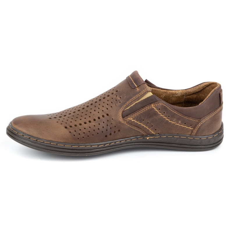 Polbut Scarpe brogue da uomo 401 Summer Brown marrone 2