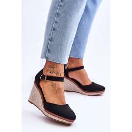 PS1 Sandali Con Zeppa Classici Da Donna Neri Malani nero 2