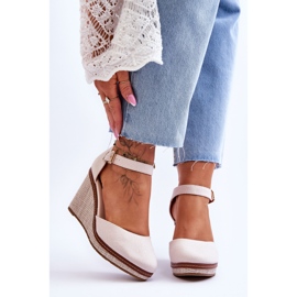 PS1 Sandali Con Zeppa Classici Da Donna Beige Malani 1