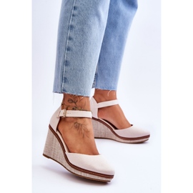 PS1 Sandali Con Zeppa Classici Da Donna Beige Malani 2