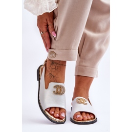 Sandali Donna Con Decorazione S.Barski KV-2775-49 Argento 1