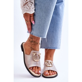 Pantofole in pelle Scarpe comfort S.Barski KV-2775-32 Nude beige 1