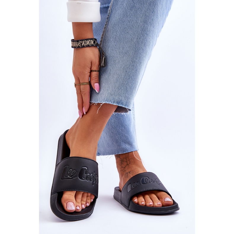 Pantofole leggere Lee Cooper LCW-23-42-1732 da donna nere nero 2