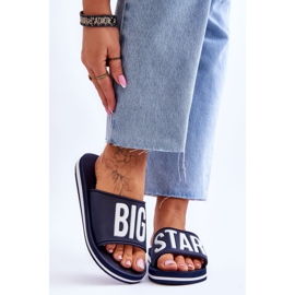 Pantofole da donna Big Star Classic JJ274A323 Navy Blue 1