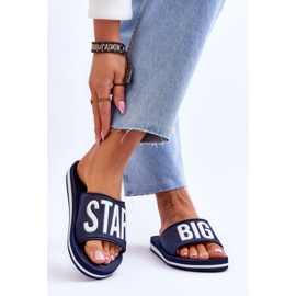 Pantofole da donna Big Star Classic JJ274A323 Navy Blue 2