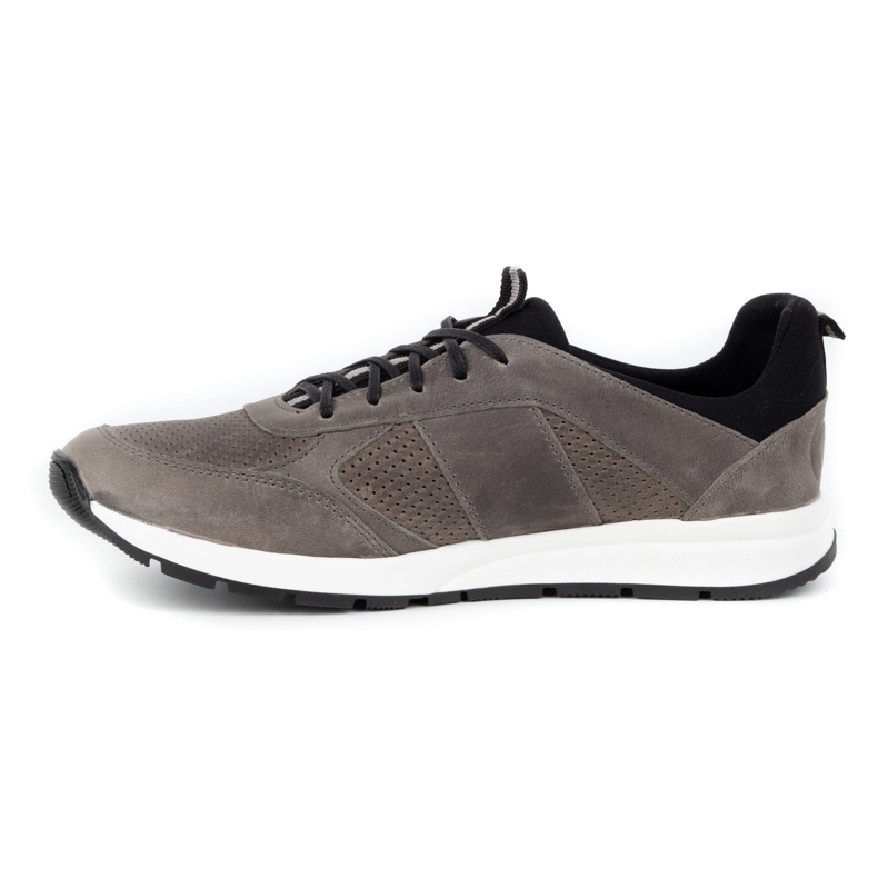 Polbut Scarpe casual da uomo in pelle 2111P grigio 1
