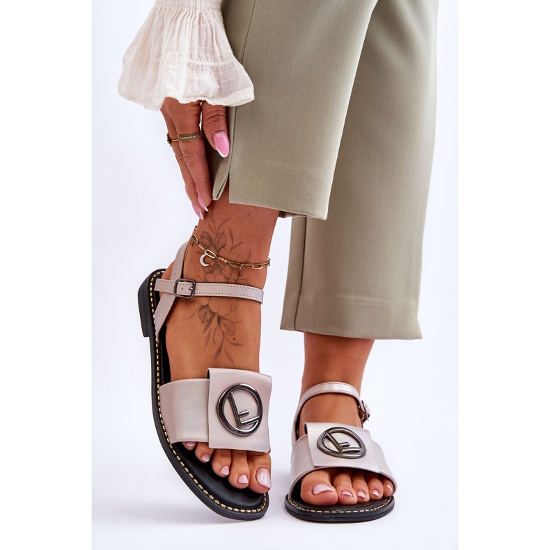 Sandali classici da donna S.Barski KV-2775-45 Nude beige 1