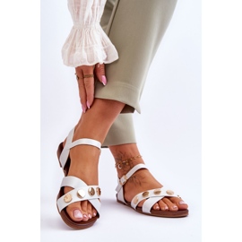 Sandali Bassi S.Barski KV-5541-35 Bianco e Argento bianca 2