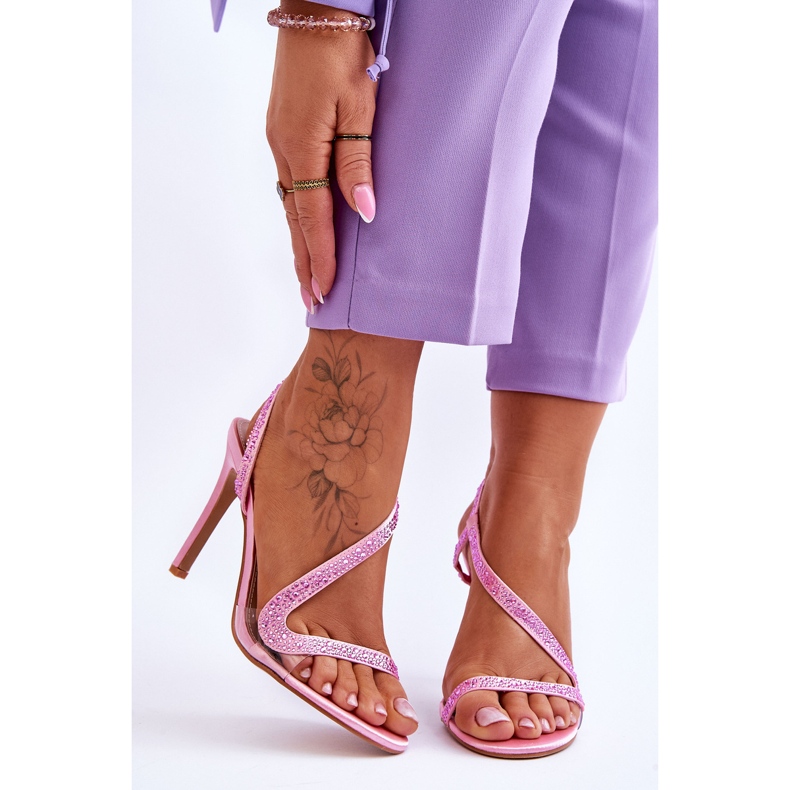Elegante Slip-on Tacchi Alti Rosa Colima 1