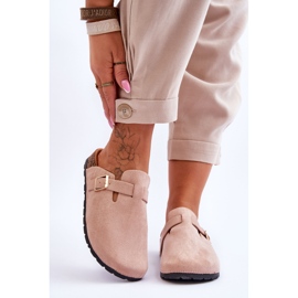 FJ1 Sandali in pelle scamosciata su piattaforma di sughero Beige Vellma 1