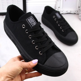 Sneakers da donna sulla piattaforma nera Big Star LL274A176 nero 1