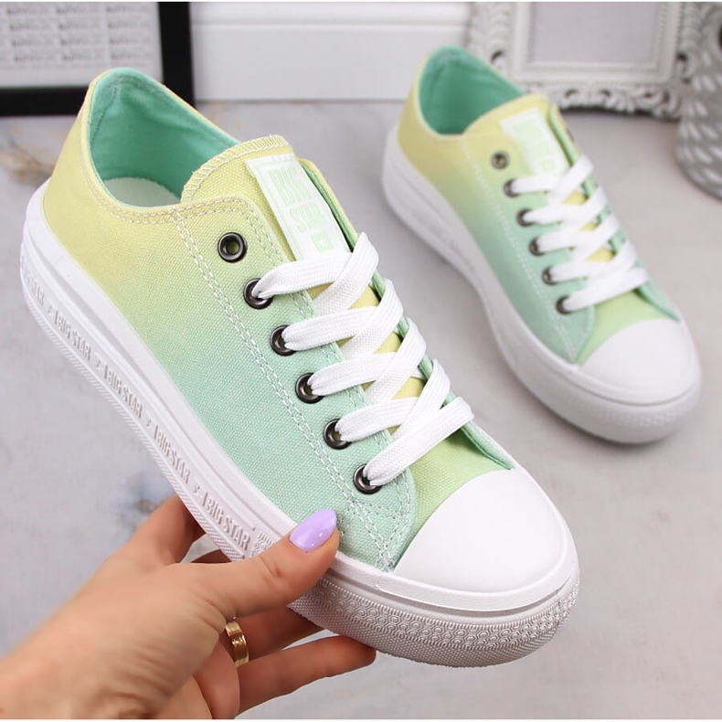 Sneakers da donna sulla piattaforma Big Star ombre LL274A186 multicolore 1