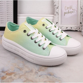 Sneakers da donna sulla piattaforma Big Star ombre LL274A186 multicolore 2