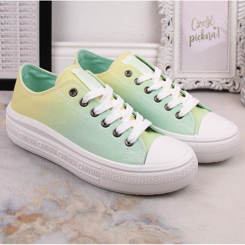 Sneakers da donna sulla piattaforma Big Star ombre LL274A186 multicolore 2