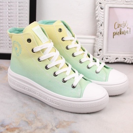 Sneakers da donna sulla piattaforma multicolor Big Star LL274A190 multicolore 2