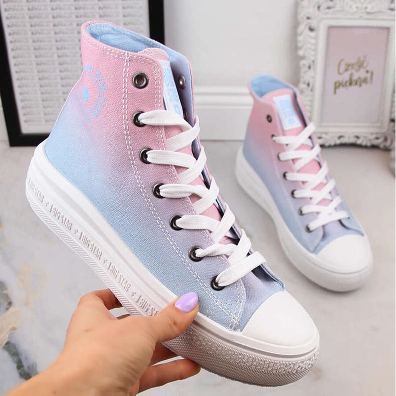 Sneakers da donna sulla piattaforma ombre Big Star LL274A191 multicolore 1