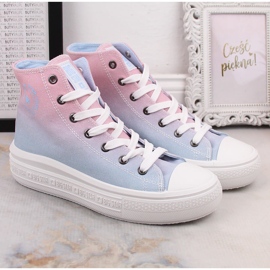 Sneakers da donna sulla piattaforma ombre Big Star LL274A191 multicolore 2