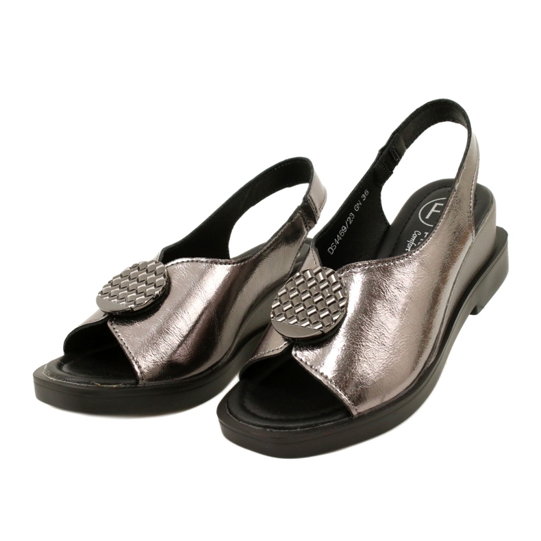 Sandali con Zeppa Gun Metal Filippo DS4469/23 marrone 3
