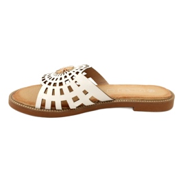 Infradito Donna Alla Moda Traforate Con Zirconi Filippo DK4621/23 WH Bianco 2