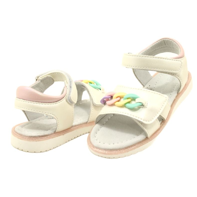 Evento Sandali Da Bambina Con Catena Miss 23DZ23-5888 beige 4