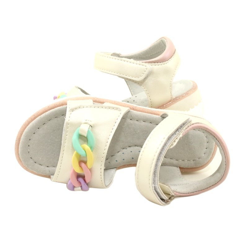 Evento Sandali Da Bambina Con Catena Miss 23DZ23-5888 beige 5