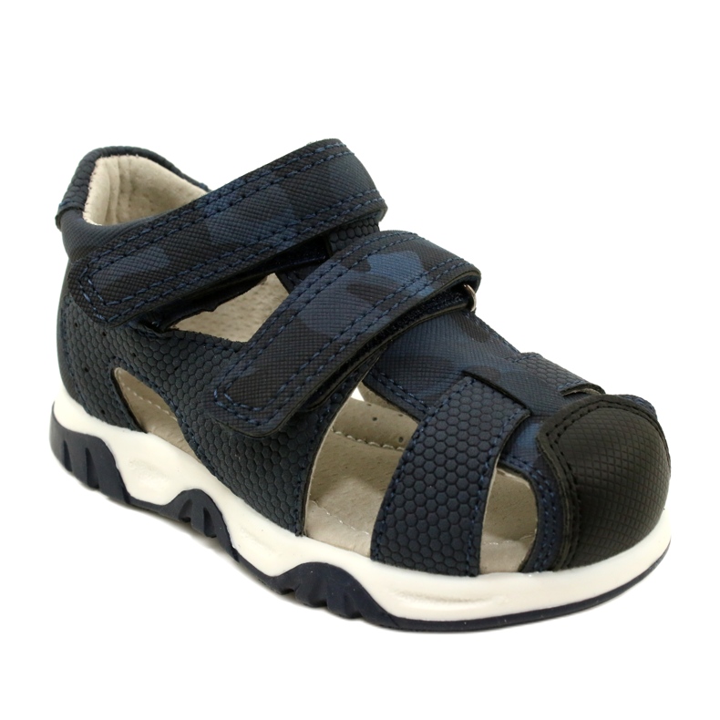 Evento Sandali in velcro da bambino Miss, blu navy 23DZ23-5909 1