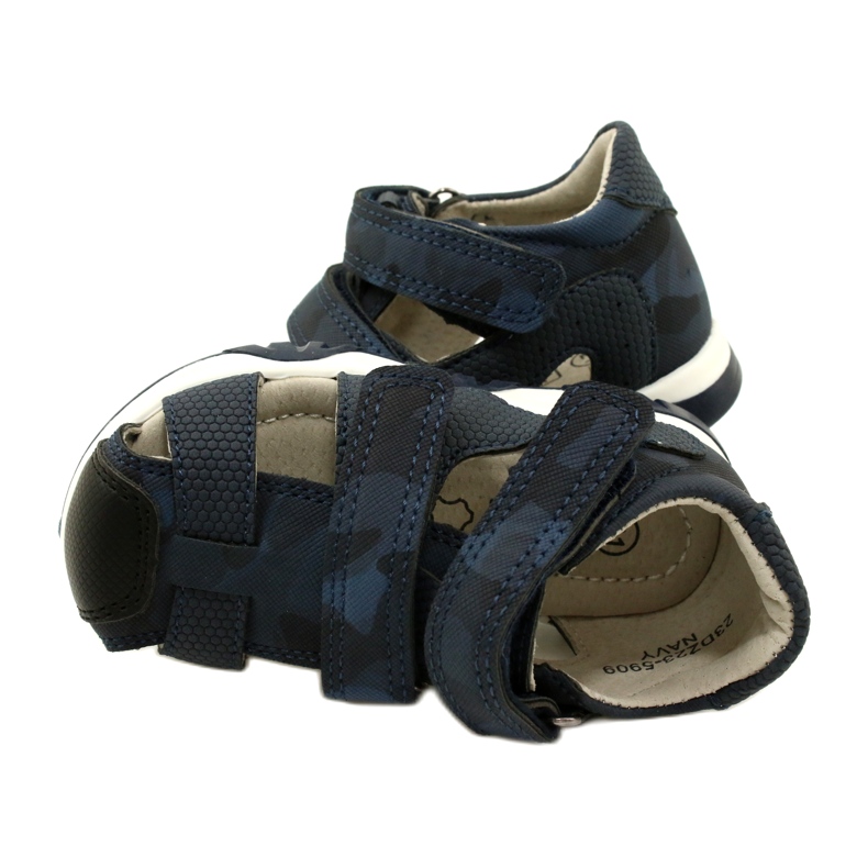 Evento Sandali in velcro da bambino Miss, blu navy 23DZ23-5909 6